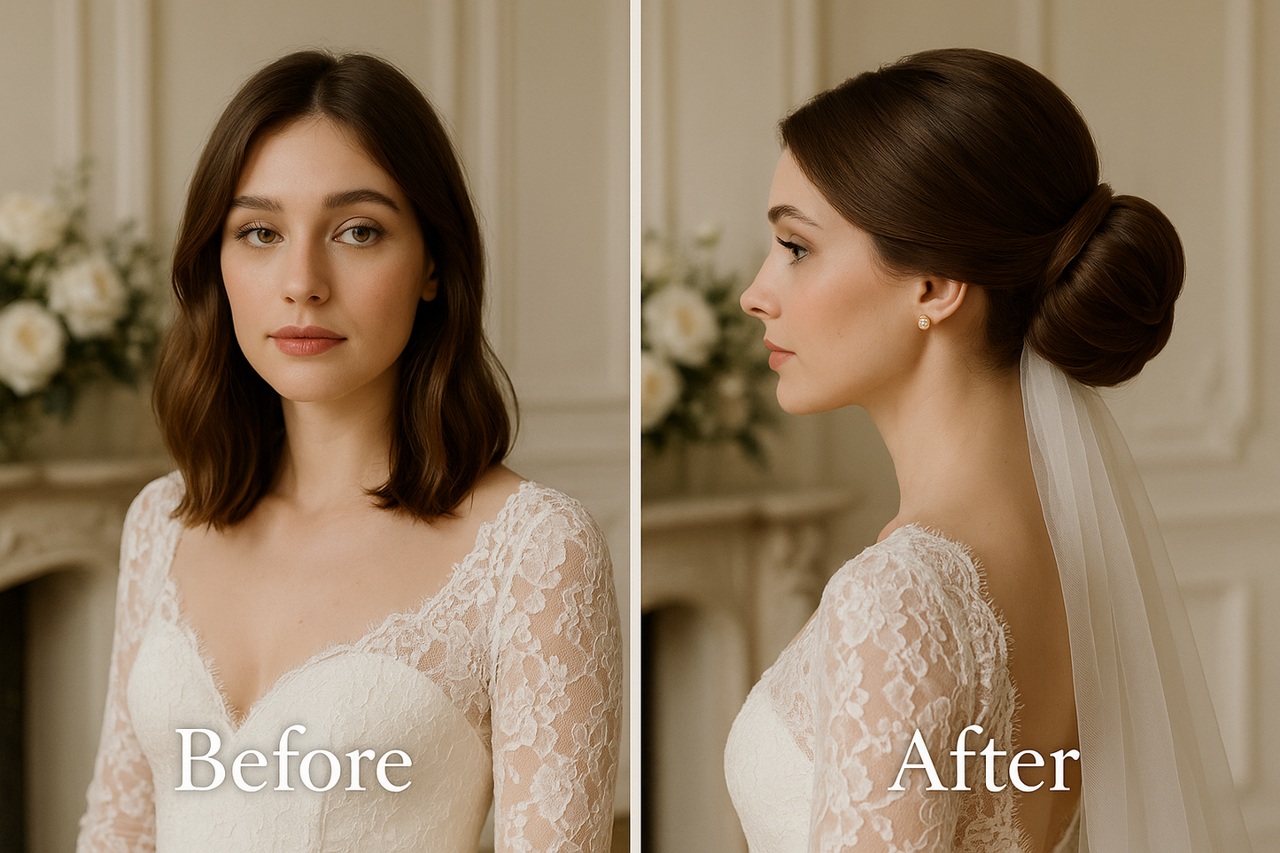 Image 2: Lifestyle - Mariée avec coiffure sophistiquée