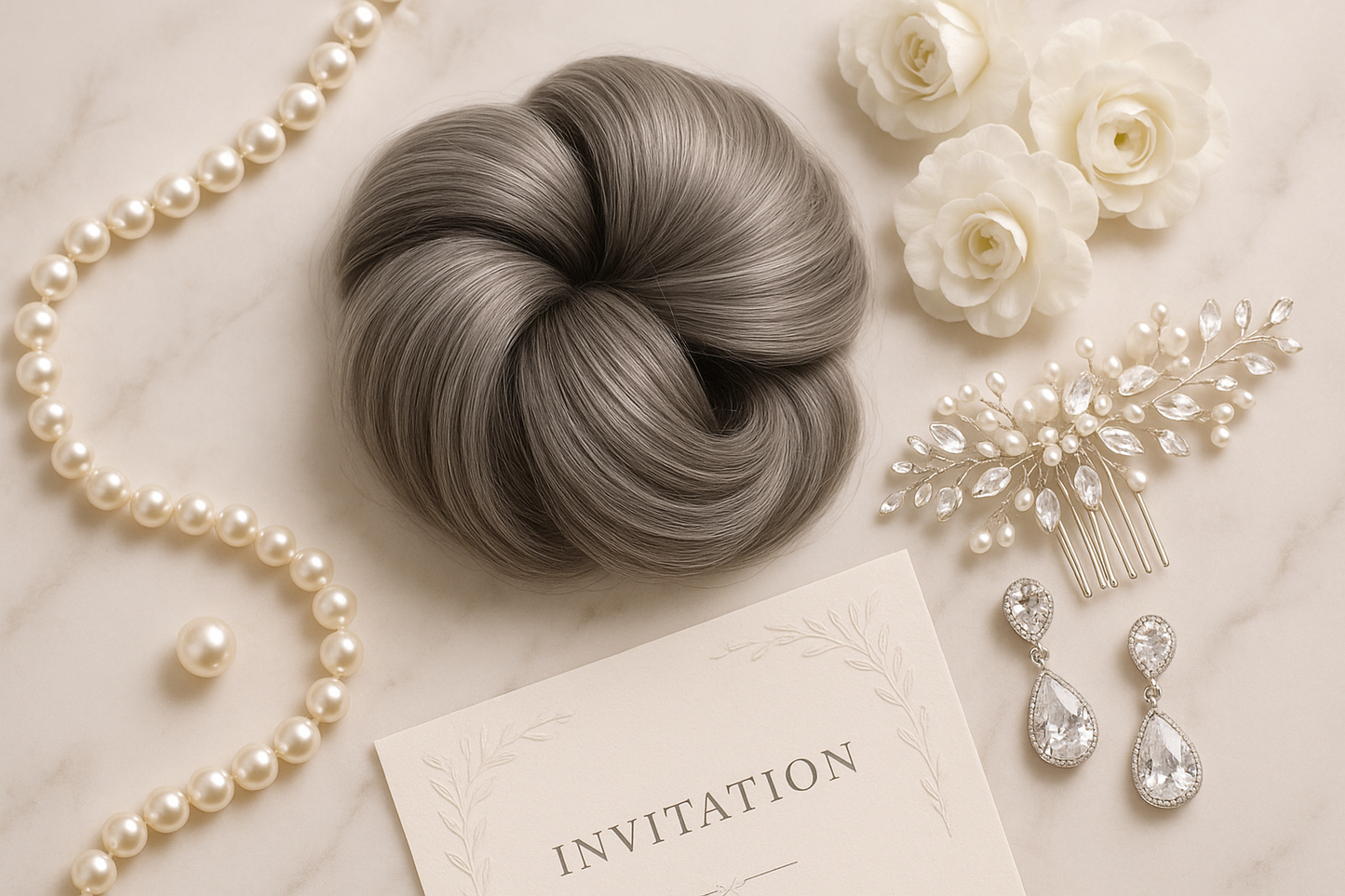 Image 6: Flat lay bridal - Composition élégante mariage