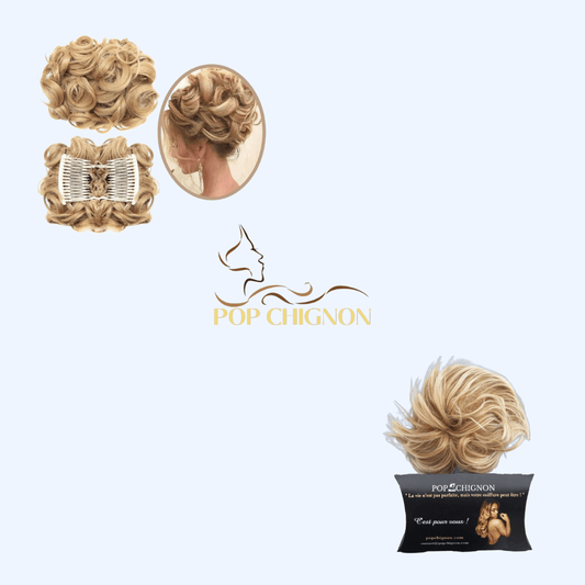 Postiche Chignon Mariage Blond | Pop Chignon