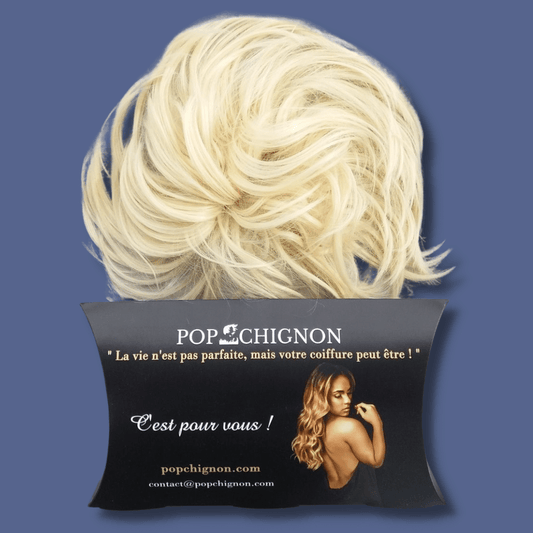 Faux Chignon Blond Claire | postiche chignon blonde