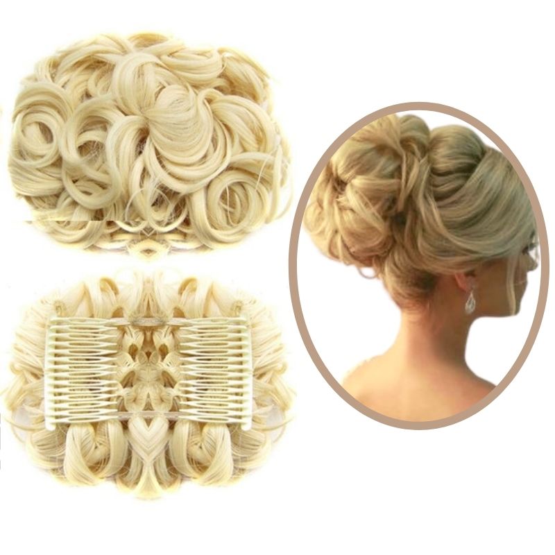 Postiche Chignon Blond clair | Pop chignon