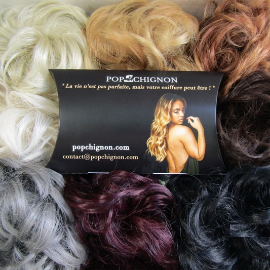 Faux chignon cheveux naturels