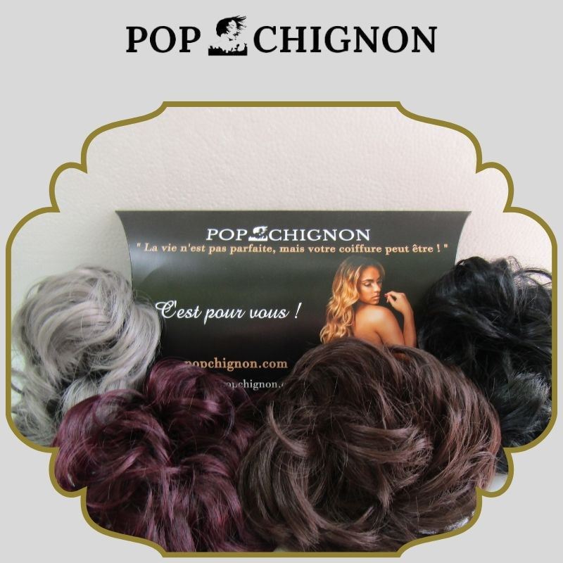Faux chignon noir