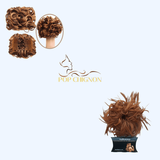 Faux Chignon Mariage Roux | Pop Chignon