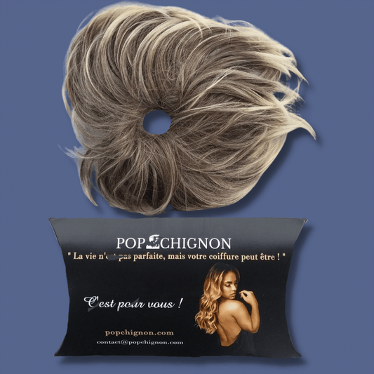 Chouchou faux chignon blond méché | Pop Chignon