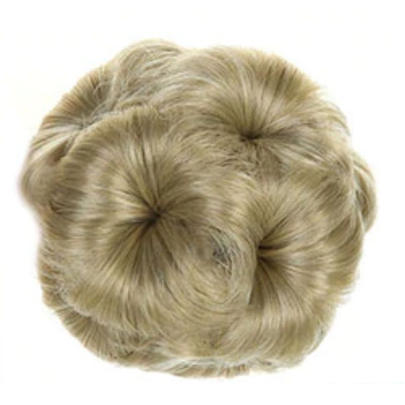 Perruque chignon blond