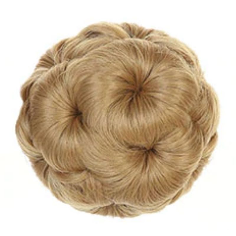 Perruque chignon blond