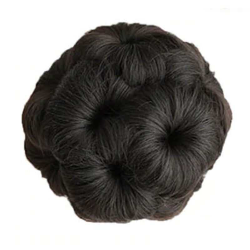 Perruque chignon noir