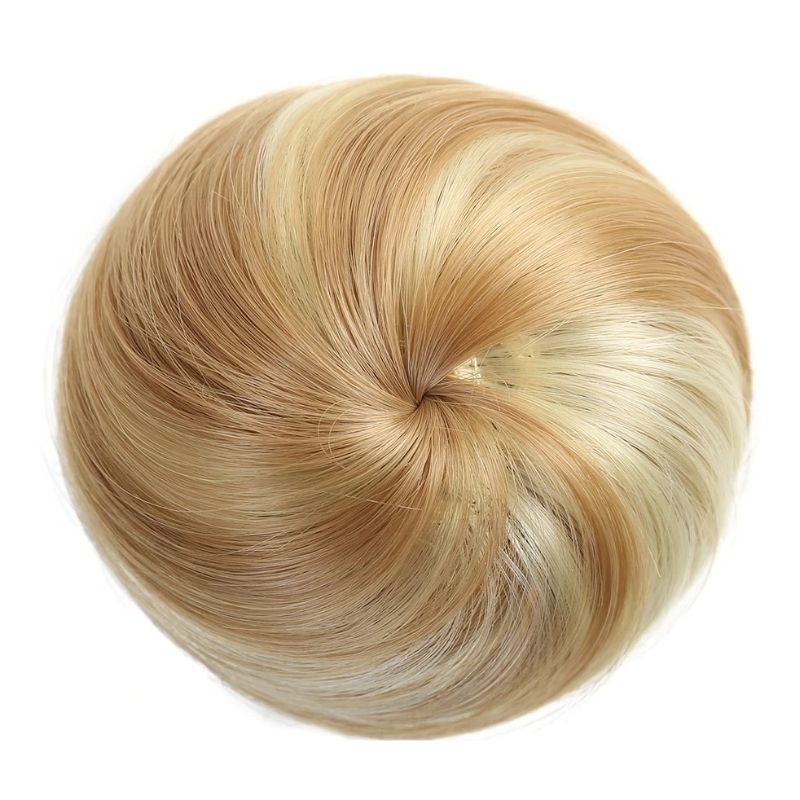 Postiche chignon bun blonde