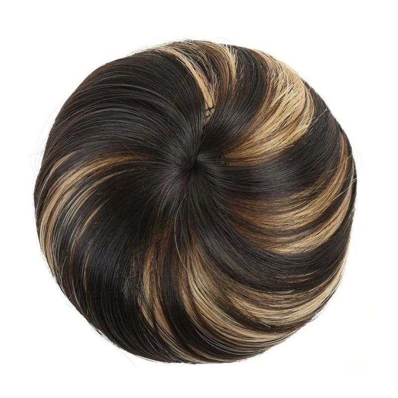 Faux chignon bun