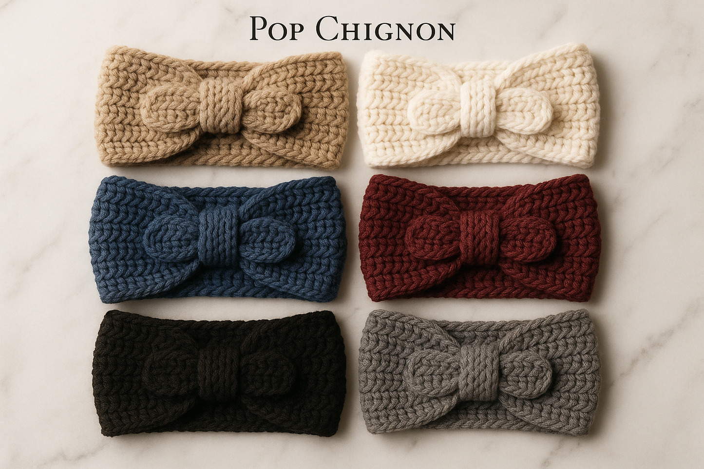 Image 1: Produit artisanal - Bandeaux crochet multicolores