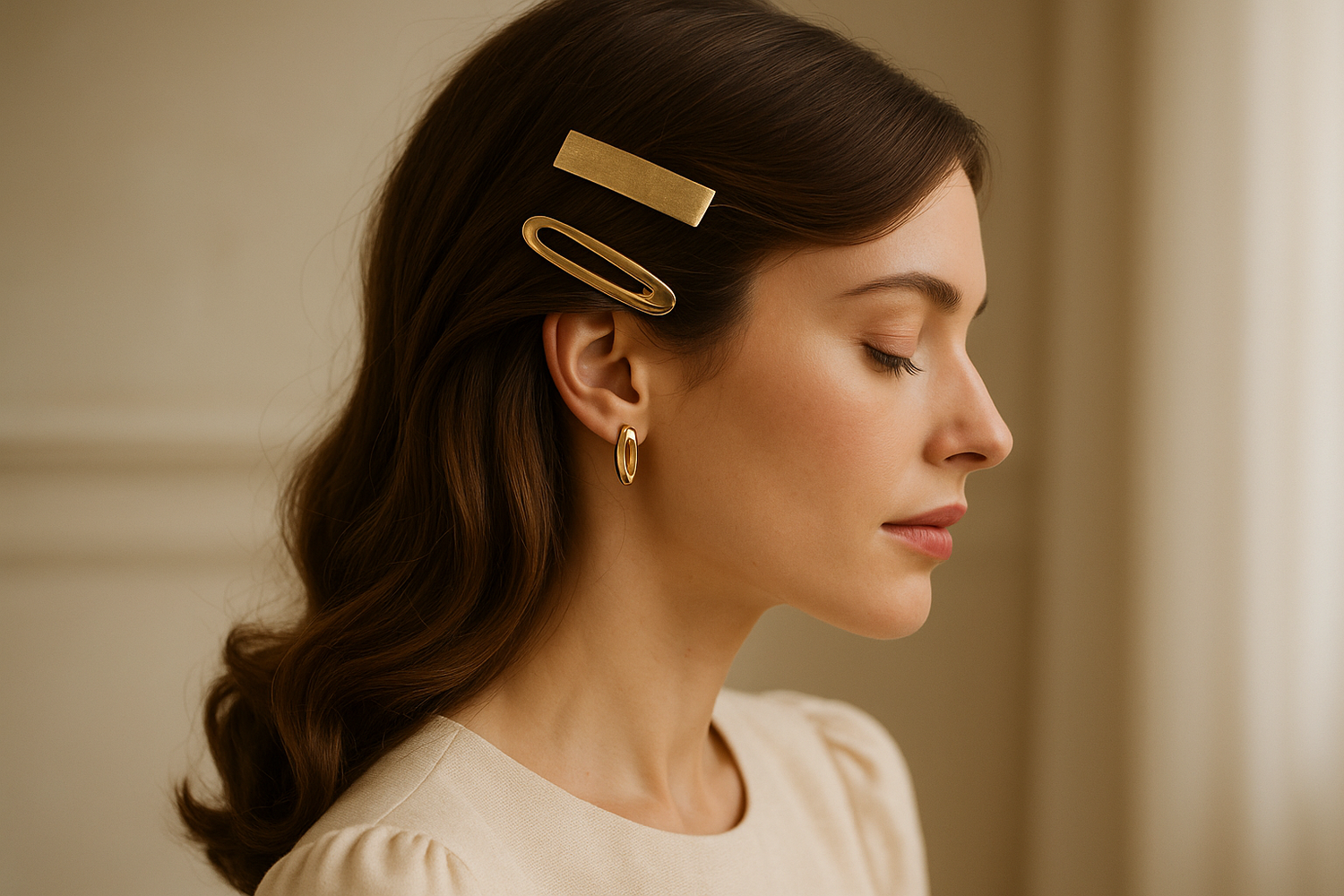 Lifestyle - Femme portant les barrettes