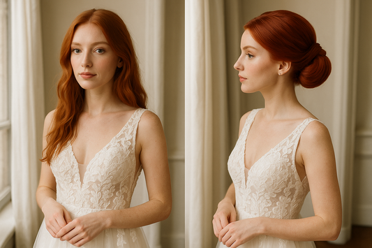 Image 2: Lifestyle - Mariée rousse avec coiffure passionnée