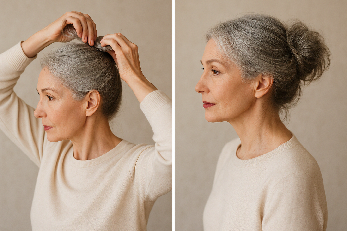 Image 2: Lifestyle - Transformation messy bun sophistiqué
