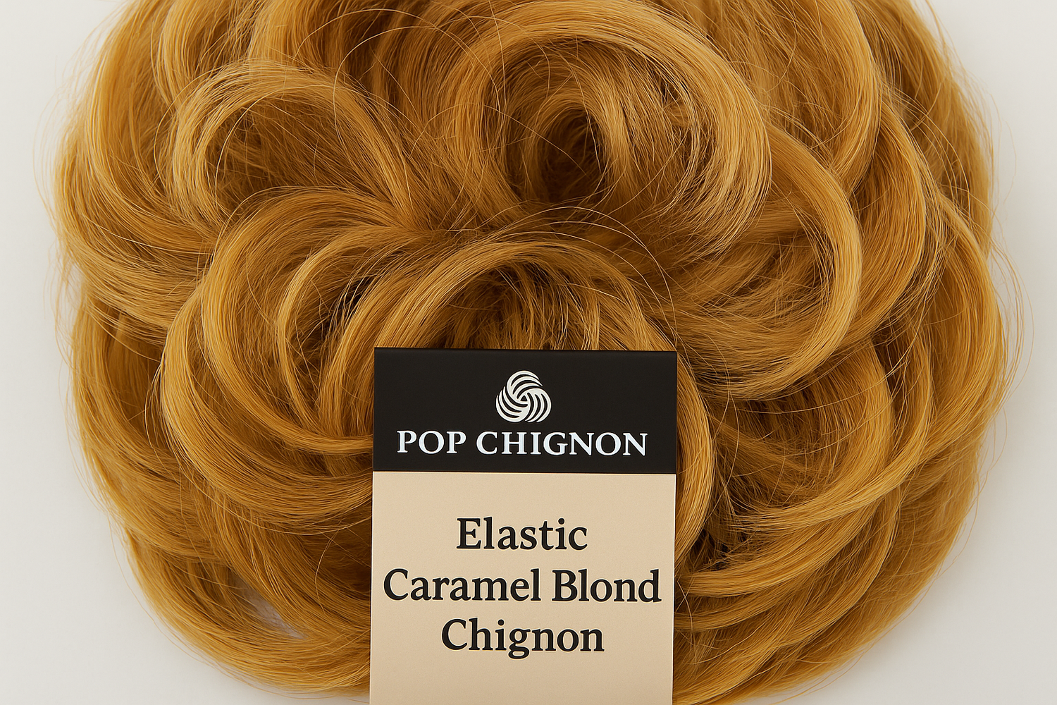 Image 3: Détails avec logo - Qualité fibres caramel