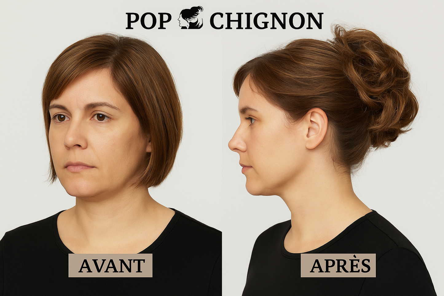 Image 5: Avant/Après - Collage dramatique décoiffé