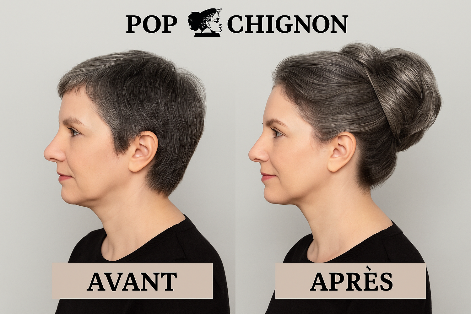 Image 5: Avant/Après - Collage dramatique élastique moderne