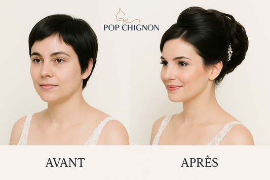 Image 5: Avant/Après - Collage dramatique mariage noir