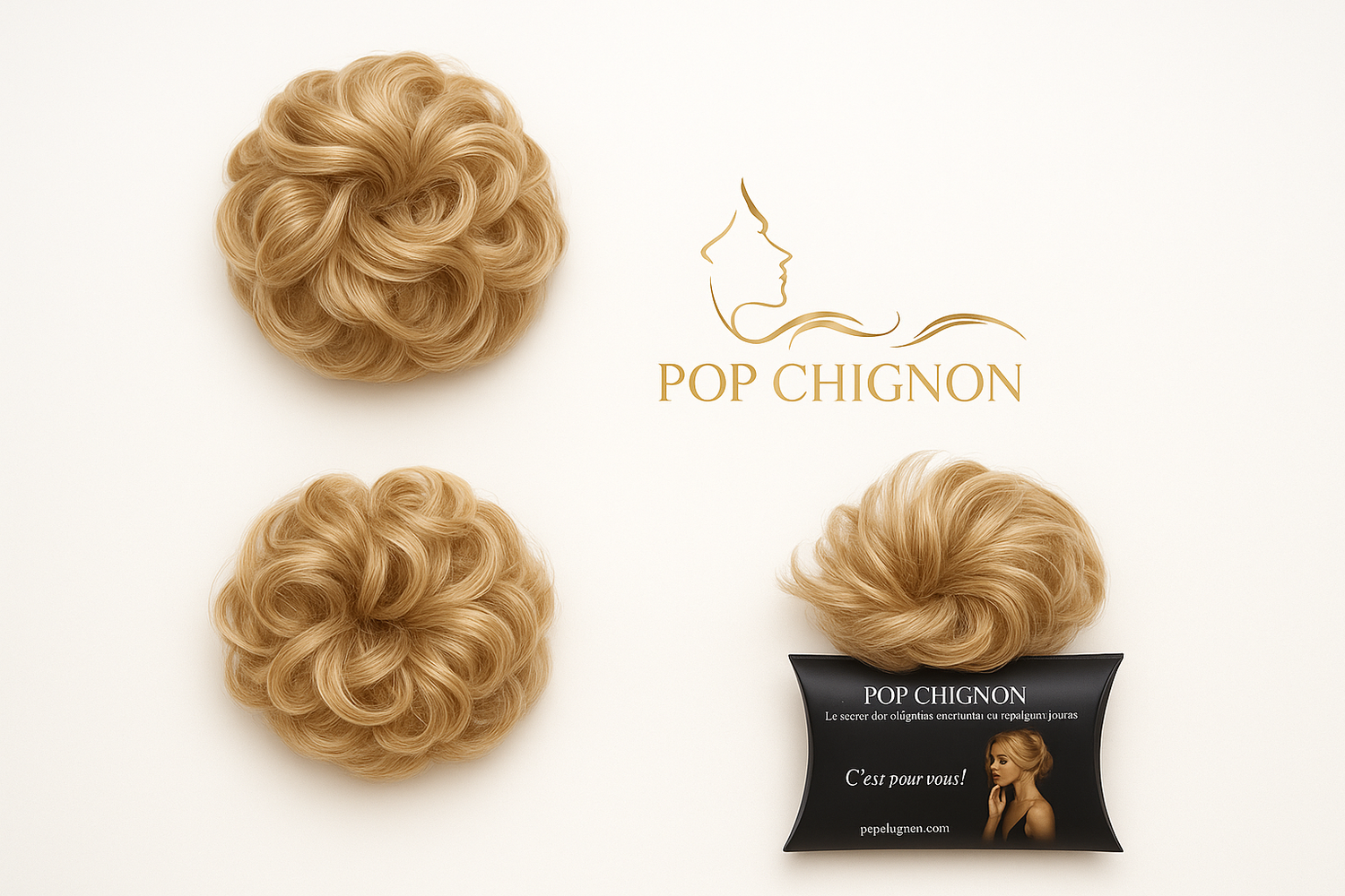 Image avec logo Pop Chignon
