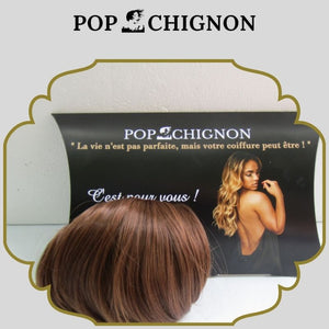 extension chignon chatain