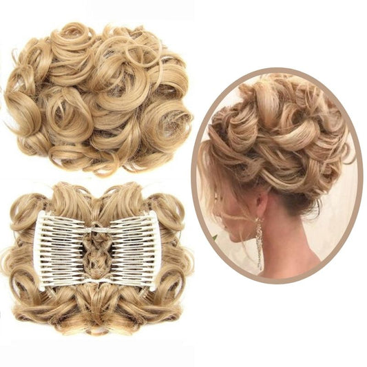 Postiche Chignon Blond pour Femme Blonde | Pop Chignon