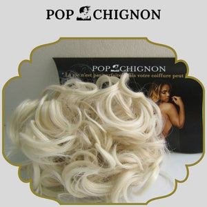 Postiche Chignon Cheveux Blancs