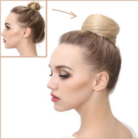 Faux chignon lisse
