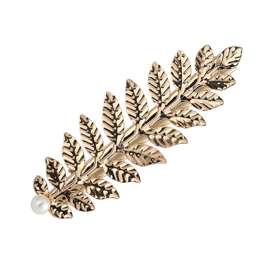 Barrette Feuille Dorée | Pop Chignon