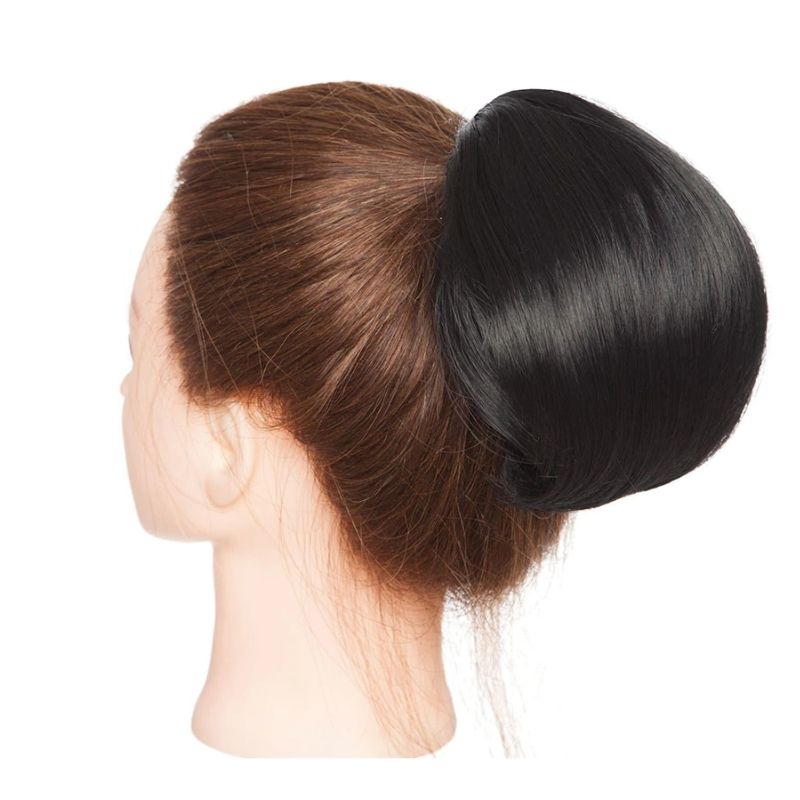 extension chignon élastique | rajout chignon noir