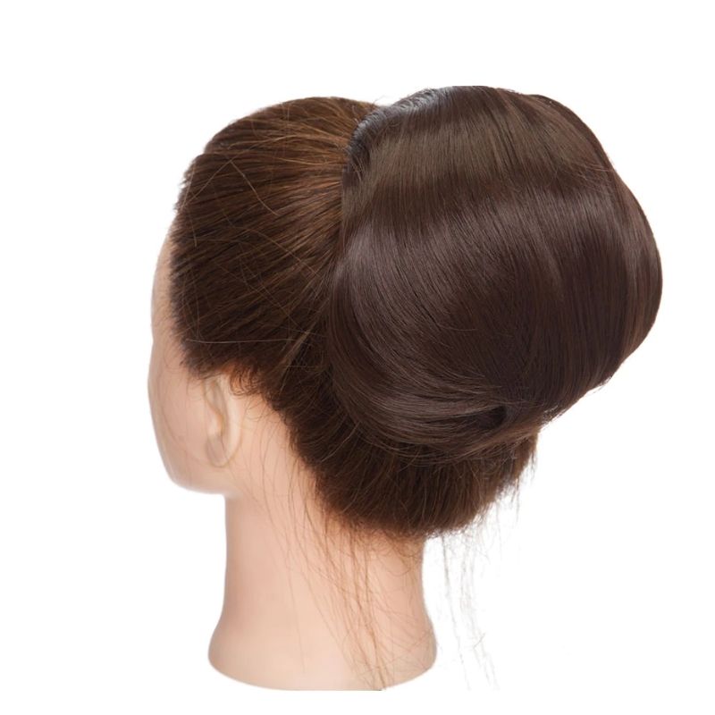 extension chignon | postiche cheveux maron