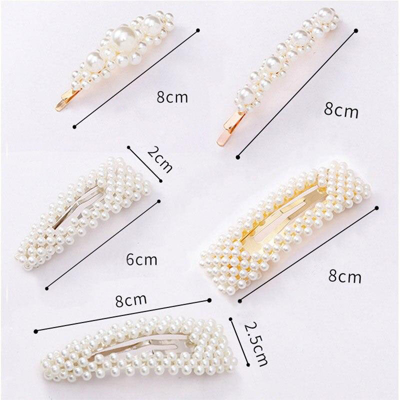 Lot Barrettes Perles en Folie - Accessoire Cheveux Femme Élégant